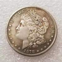 1PCS 1878 1879 USA Morgan Dollar เหรียญอเมริกันเหรียญ CCollection ตกแต่งบ้านเหรียญที่ระลึกของขวัญงานฝีมือ--hang yu trade