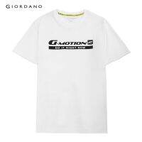 GIORDANO เสื้อยืดผู้ชาย รุ่น Cool Jade - Mens G-Motion Cool Jade Tee ผู้ชาย ย้วย เสื้อยืดคอกลมผ้าฝ้าย