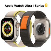 Trail Loop Correas สำหรับ Apple Watch Ultra Band 49มม. 45มม. 44มม. 41มม. 40มม. 42มม. สร้อยข้อมือ45มม. 41มม. Apple Watch Series 8 7 6 5 4 3กีฬาสายไนลอน