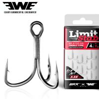 New EWE Limit Stab BE-6132-UA #4-#16 Tournament Grade Big Game Treble Hook 3.5X Super Strong Sharp Triple Fishing Seawater Hooks