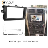 2 Din รถ Fascia สำหรับ Toyota Corolla 2008 2009 2010วิทยุกรอบแผงติดตั้ง Dash ติดตั้ง Bezel Trim Kit