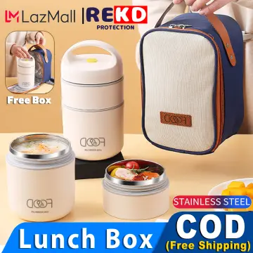 Stainless Steel Vacuum Thermal Lunch Box Insulated Lunch Bag Food Warmer  Soup Cup Thermos Containers Bento Lunch Box for Kids