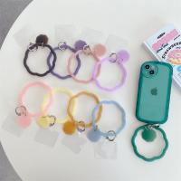 Clover silicone bracelet keychain creative anti-lost phone case accessory transparent color soft and comfortable outdoor sports beautiful and versatile security