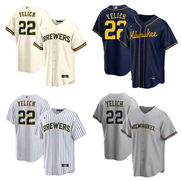 mlb-baseball-clothing-brewers-milwaukee-brewers-22-yelich-adams-27-city