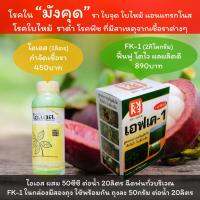 มังคุดใบไหม้ โรคใบจุดมังคุด ราดำ โรคต่างๆจากเชื้อรา ใช้ ไอเอส1 หยุดโรค + FK-1 คุณภาพสูง ฟื้นฟู โตไว ผลผลิตดี โปรดอ่านวิธีใช้