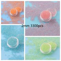 2mm 3300 New Large Non-porous Transparent Color Magic Glass Millet Bead DIY Accessories Beads