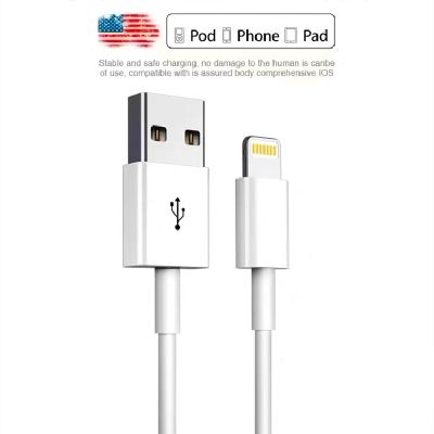 2.4A Fast Charging USB Cable For iPhone 13 12 11 XS XR X 8 7 6S 5S Cord Quick Charge Mobile Phone Cable Fast Data Charger cable