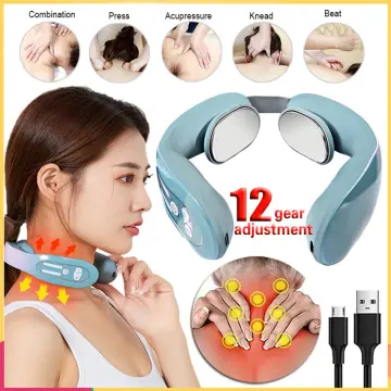 Household Electric Neck Massager Pulse Acupoint Lymphvity Therapy Relax  Shouldes