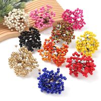 [ดอกไม้ประดิษฐ์ร้อน688] Flores Artificales De Bayas De Espuma Para Decoración Del Hogar Adornos De Árbol De Navaccesorios De Guirnalda DIY 50 Cabezas