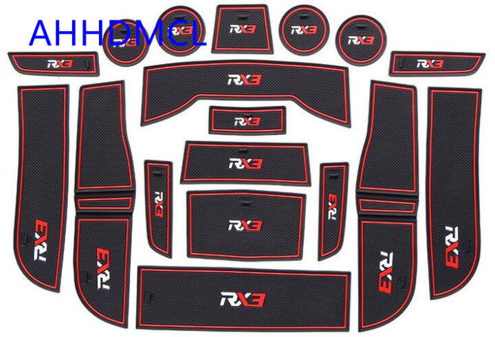 รถ-anti-dirty-pad-ประตู-groove-gate-slot-ถ้วย-armrest-storage-mat-สำหรับ-roewe-rx3เกียร์ธรรมดา-edition