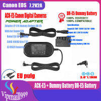 อะแดปเตอร์ไฟ AC ACK-E5 ACK E5 acke5 (LP-E5) สำหรับ Canon ดิจิตอล EOS Rebel XSI XS 450D 500D 1000D จูบ F X2 X3 t1i กล้อง DSLR