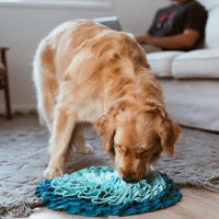 สุนัข Snuffle Mat Leak อาหาร Anti Choking Mat Cat Dog Training ผ้าห่มจมูกทำงานของเล่นสัตว์เลี้ยง Slowing Feeding Inligence Mat