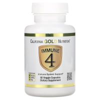 California Gold Nutrition Immune 4 อาหารเสริม บรรจุ 60 แคปซูล(วิตามิน C, D, ซิงค์ และซีลีเนียม)