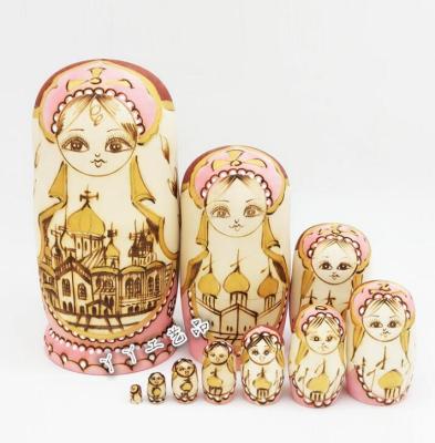 107Layers Wooden Russian Nesting Dolls Matryoshka Home Decor Ornaments Gift Russian Dolls Baby Craft Gifts for Kids Birthday