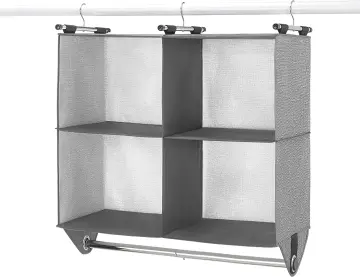 Whitmor 4-Tier Tower Closet Organizer Metal with Wire Grid Shelves