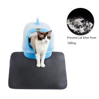 Cat Litter Mat Double Layer Non-slip Cat Pad Litter Box Mat Waterproof Clean Pad For Cats House Clean Cats Accessories