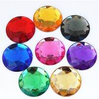 hotx【DT】 Cong Shao 10pcs 30mm Big Round Rhinestone Applique FlatBack Large Stones Scrapbook Beads ZZ562