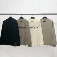 Top Quality FEAR OF GOD FOG double line ESSENTIALS back letter long-sleeved T-shirt