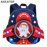 GREATOP 3D Cartoon Airplane Kids Backpack Baby Toddler Children School Bag Kindergarten Mochila for Boys Girls 2-5 Years