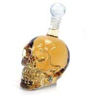 ❁1000ml Decanter Crystal Skull Head glass Vodka Whisky