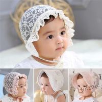 【hot sale】▣❧❖ C10 Lace Flower Baby Hat Summer Newborn Baby Girl Hat Cotton Mesh Cap