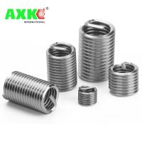 AXK 50pcs M8x1.25x2D m8 Wire Thread Insert Stainless steel m8 screw bushing Wire screw sleeveThread Repair