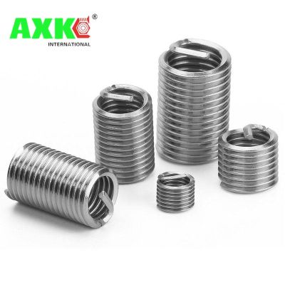 AXK 50pcs M8x1.25x2D m8 Wire Thread Insert Stainless steel m8 screw bushing Wire screw sleeveThread Repair