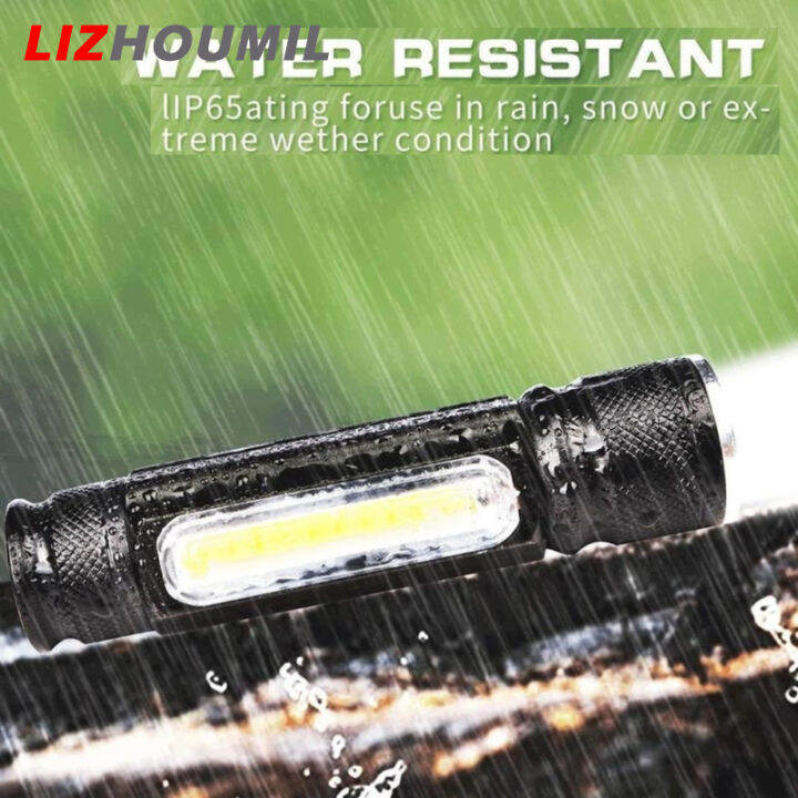 lizhoumil-ไฟฉายจิ๋ว-led-usb-ชาร์จได้อเนกประสงค์แสงแรงทำงานไฟฉุกเฉิน-led