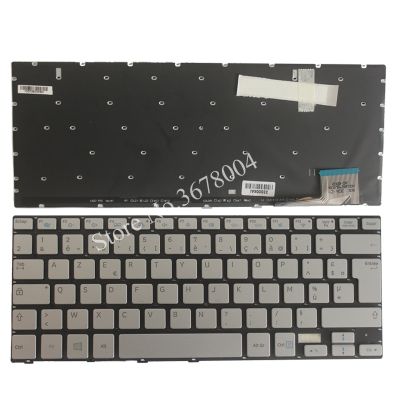 NEW FR Keyboard for Samsung 7 Ultra 730U3E NP730U3E 740U3E NP740U3E French Silver laptop keyboard Backlight