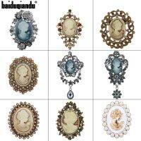 hotx【DT】 Baiduqiandu Brand Factory Assorted Styles Rhinestones Cameo Brooch Pins for