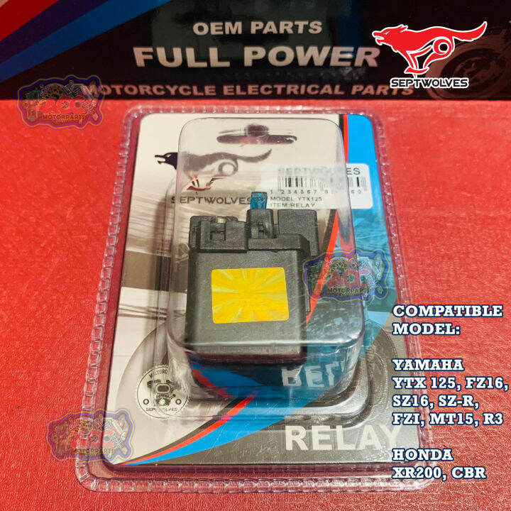Starter Relay with Fuse YTX 125, FZ16, SZ16, SZR, FZI, MT15, R3, XR200