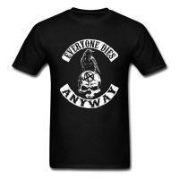 Hip Hop Tshirt Men Skull T Shirt Life Not So Charming T-Shirt Summer 100% Cotton Tees Tops Everyone Dies Streetwear Black