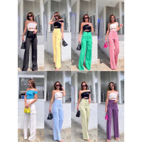 ??? ?????? ˢᵗʸˡᵉ ??กางเกงy2k ??16 สีแน่นๆจุกๆๆ Sherbet 2pockets high-waist pant  กรี๊ดด!!กางเกงขายาวรุ่นใหม่ที่หลายคน