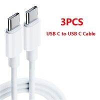 3ชิ้น/ล็อตสาย Usb C เป็น Usb Type C สำหรับ Note 11 Pro Apple Huawei Poco 10 Iphone ที่ชาร์จความเร็วสูง Xiaomi F3 Redmi 13 12