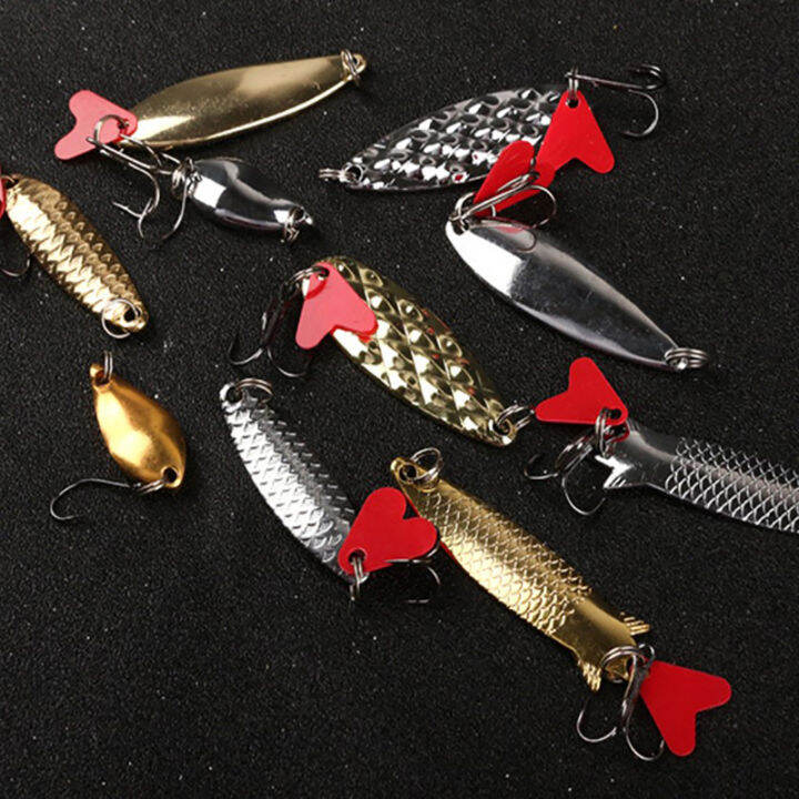 baoda-10pcs-fishing-metal-spoon-lure-kit-ชุดทองเงินเหยื่อล่อล่อล่อเหยื่อ