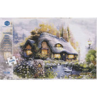 Jigsaw Puzzle ตัวต่อจิ๊กซอว์ 500 ชิ้น T075 Landscapes วิวธรรมชาติ Garden รูปสวนหลังบ้าน MagicLand6