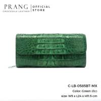 Prang Crocodile Leather Clutch / Cross Body Bag กระเป๋าสะพายข้าง คลัทช์ หนังจระเข้ C-LB-0585BT-MX