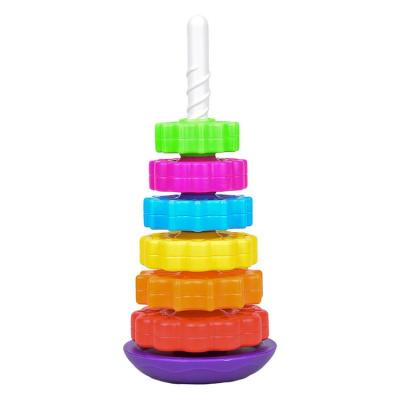 Spinning Stacking Toys Spin Stacking Toys for Toddler Rainbow Spin Tower Autism Spin Stack Toys for Gifts for Boys and Girls frugal