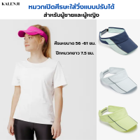 KALENJI หมวกเปิดศีรษะสำหรับผู้ชาย ผู้หญิงใส่วิ่งแบบปรับได้ มีตีนตุ๊กแกด้านหลัง หมวกใส่วิ่งขนาดศีรษะ 56-61ซม.ผ้าแห้งเร็ว ระบายเหงื่อได้ดี