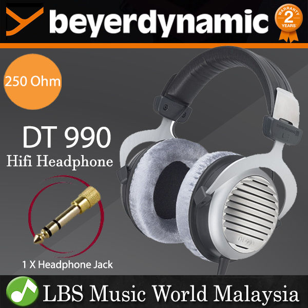 Beyerdynamic DT 990 Premium Open Back Over Ear Hi Fi Stereo Headphones