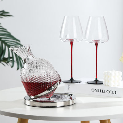 ชุดเครื่องแก้วไวน์แดงไวน์แก้วไวน์แดงเครื่องปลุกความสั่นสะเทือนแบบหมุนสำหรับใช้ในครัวเรือน