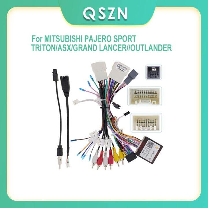 กล่อง-canbus-รถ-mt-ss-07-rp5-mt-002สำหรับมิตซูบิชิปาเจโรสปอร์ตไทรทันคราส-asx-outlander-บังเหียนมีสายวิทยุติดรถยนต์สายไฟ