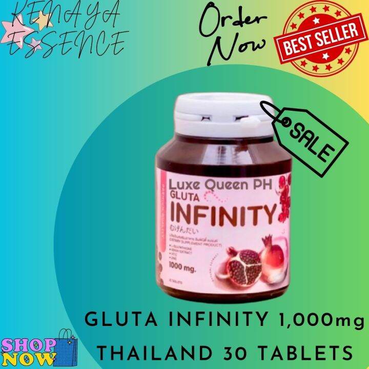 Gluta Infinity 1,000mg Thailand 30 Tablet (pinkish White Dewy Skin 