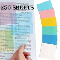 250PCS Waterproof Transparent Posted It Sticky Notes Memo Pad Stickers Daily To Do List Note Paper for Student Office Stationery