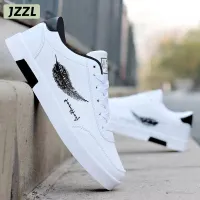 JZZL such as new white color men White color shoes trendy shoes Trend shoes heel flats multi-purpose shoes play casual sports men