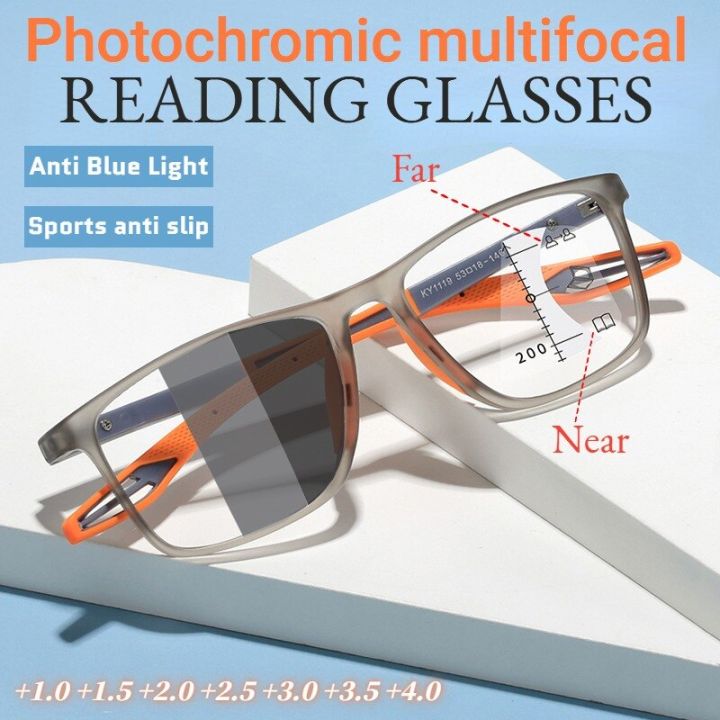 Photochromic Reading Glasses Men Women Presbyopia Eyeglasses