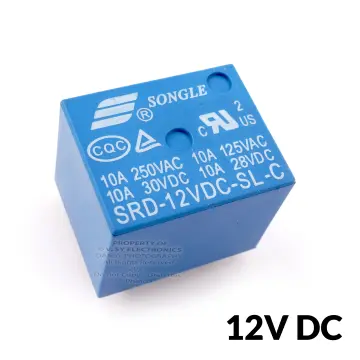  Songle 12 VDC Household Appliance 5 Pin PCB Relay SRD-12VDC-SL-C  1 Piece : Electronics