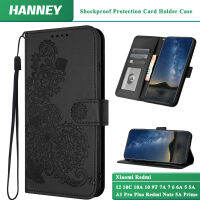 HANNEY สำหรับ Xiaomi Redmi 12 10C 10A 10 9T 9 9A 9C 8 7A 7 6 6A 5 5A A1 Pro Plus Redmi Note 5A Prime เคสโทรศัพท์เคสหนังลายดอกไม้แมนดาลาเมกะพียูกันกระแทก ฝาหลังแบบนิ่ม YTA-05