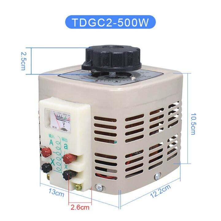 Tdgc2 500w Single Phase Ac Contact Voltage Regulator Variac Power Converter Voltage Transformer 4644