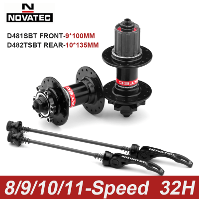 NOVATEC Cube 32หลุมเอ็มทีบี D482TSBT D481SBT แบริ่งฮับฐาน Manik untuk Shimano HG เทปคาสเซ็ต8 9 10 11ความเร็วจักรยานเสือภูเขา